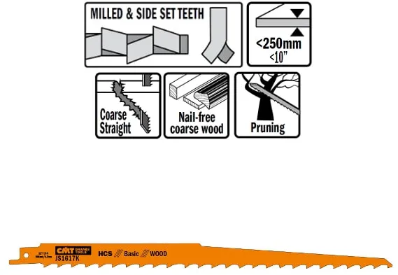 Bajonetklinga 300mm HCS Basic