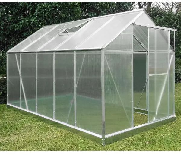 Växthus poly silver 191x313x191cm
