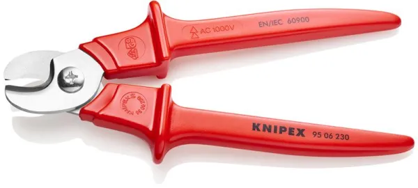 Knipex kabelsax, handtag av plast, isolerad, plast, VDE-testad 230 mm